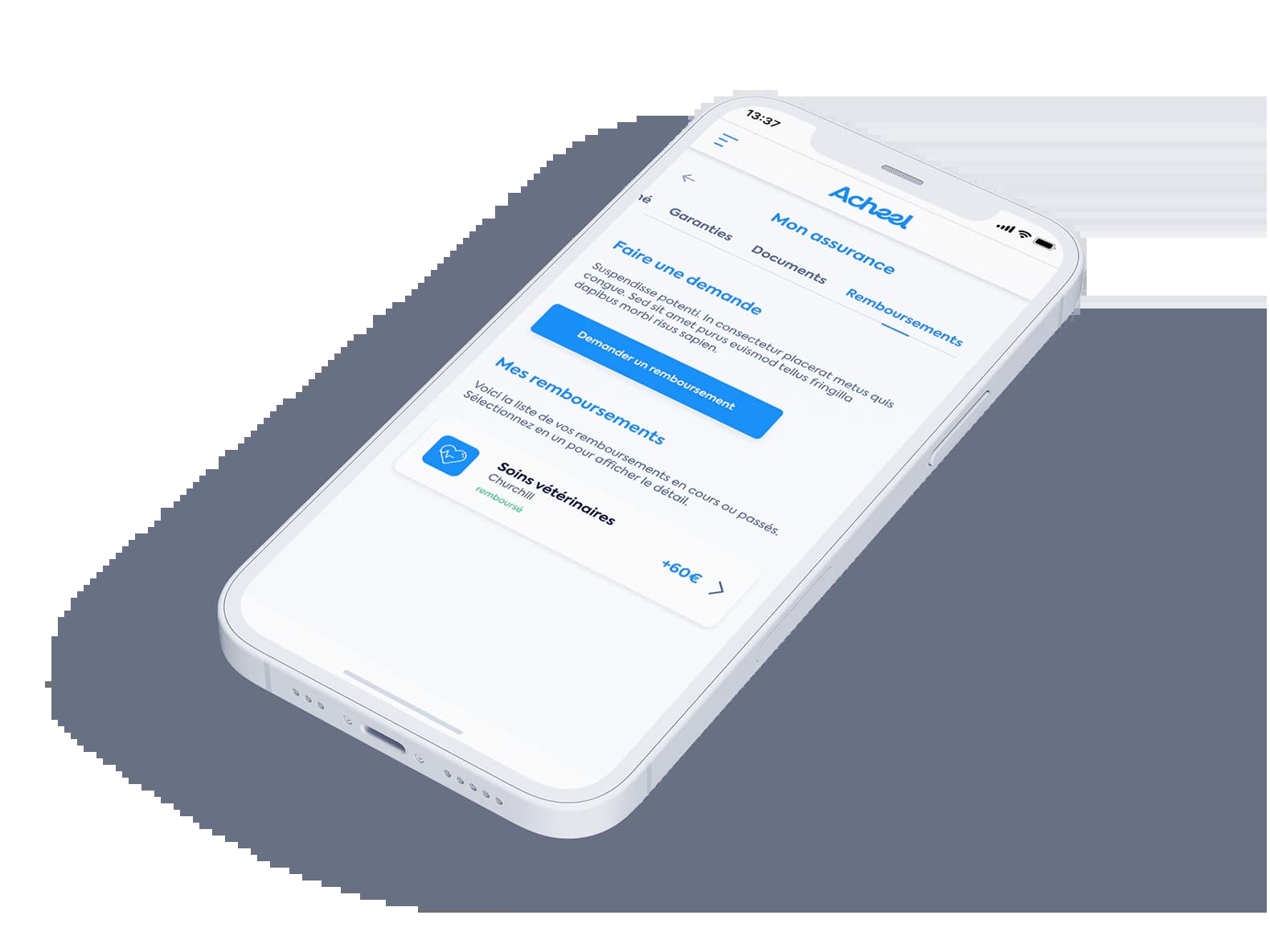 smartphone demande de remboursement