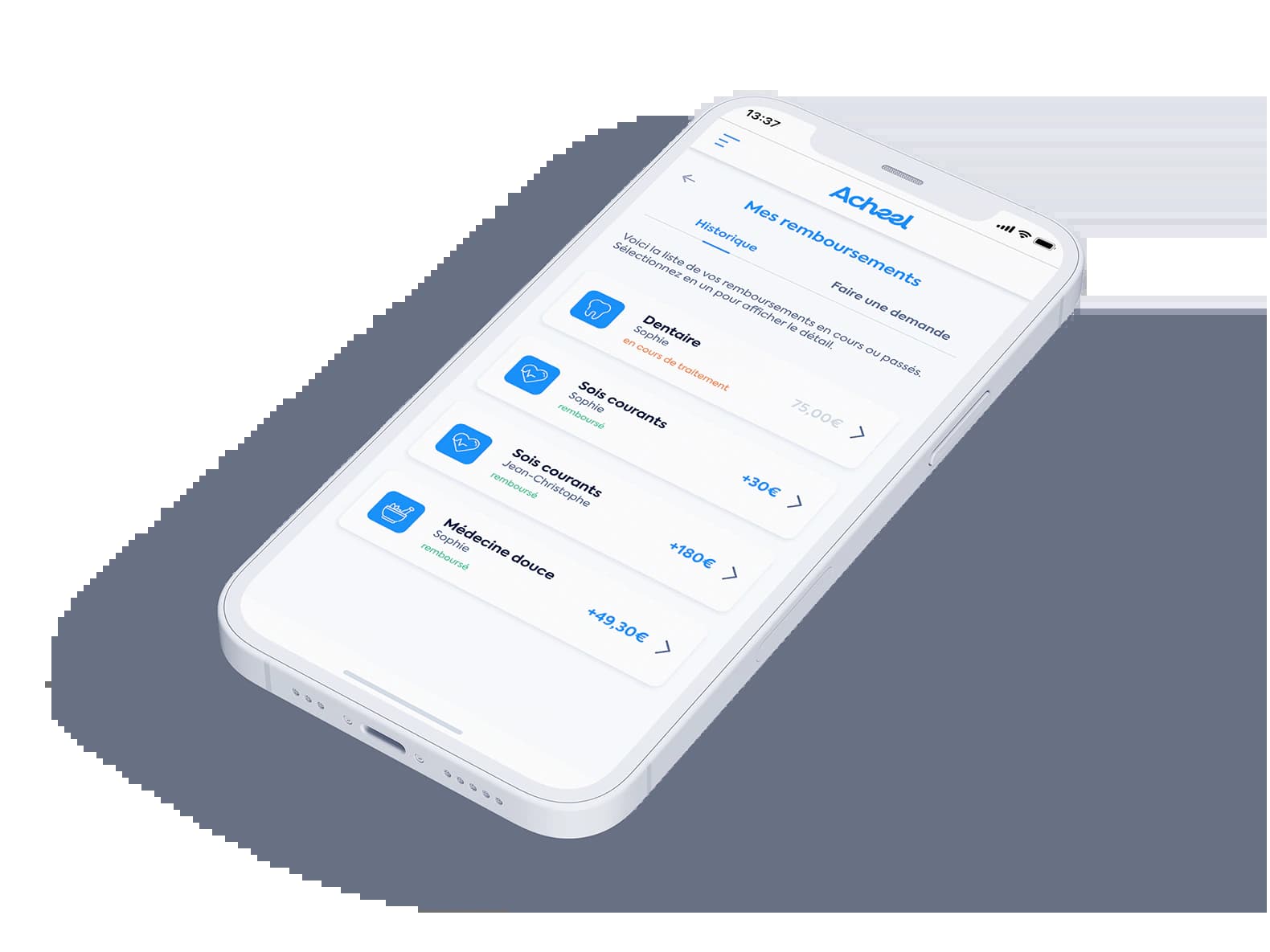 smartphone demande de remboursement