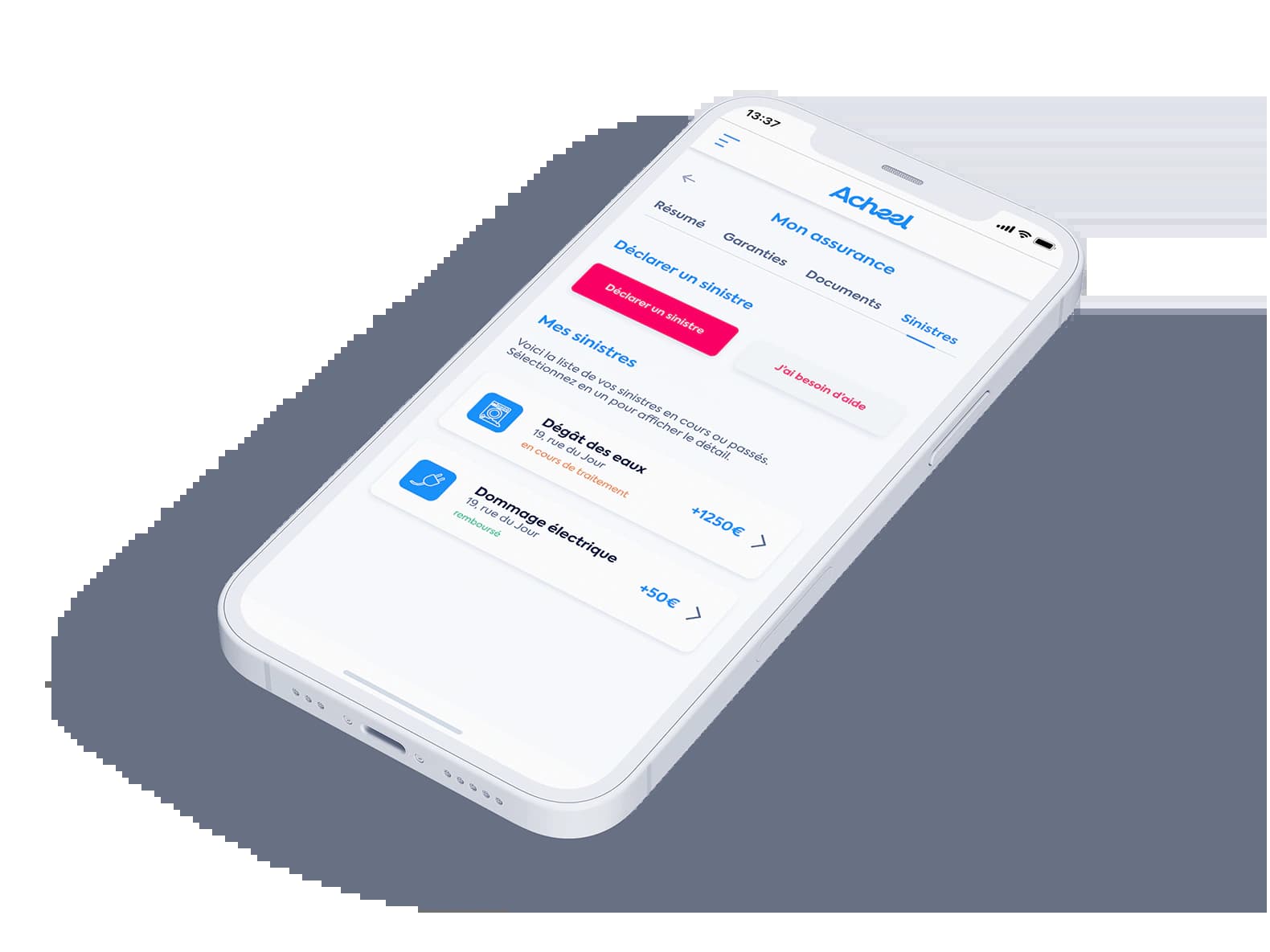 smartphone demande de remboursement