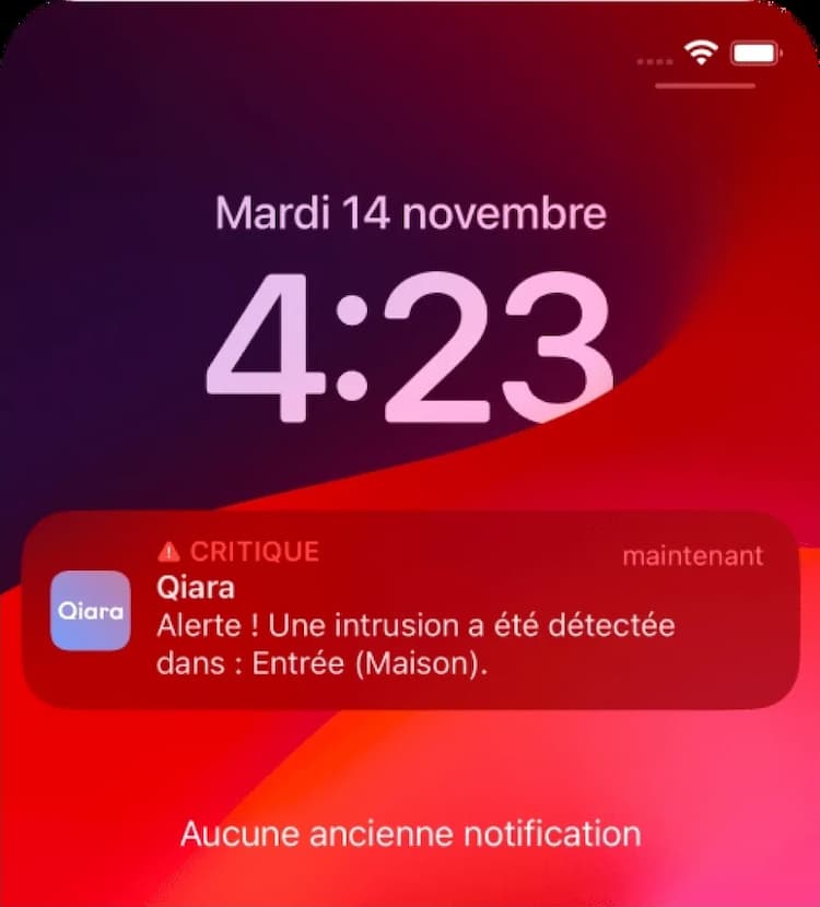 Notification sur smartphone
